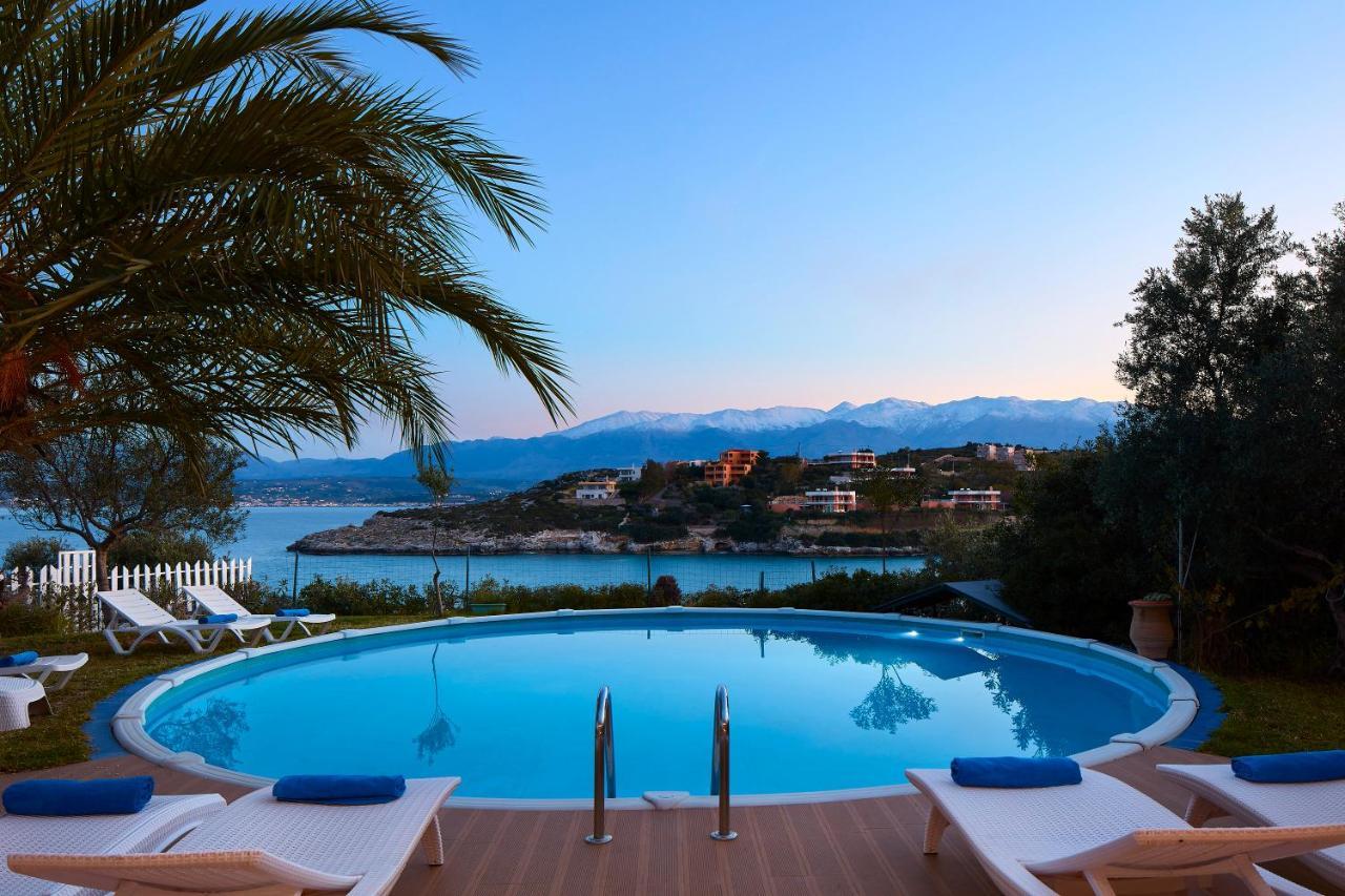 Seafront Villa Longobardi Chrissi Akti Chania Exterior foto