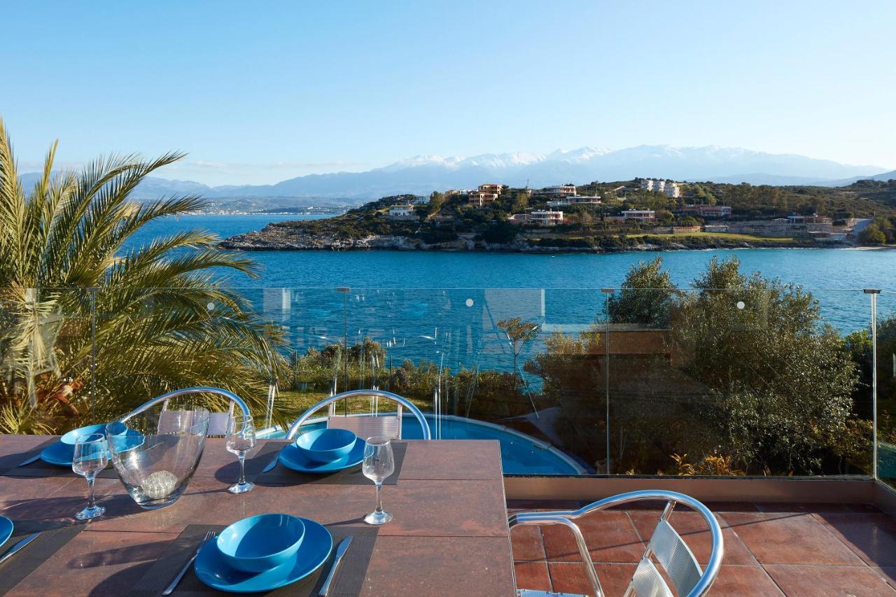 Seafront Villa Longobardi Chrissi Akti Chania Exterior foto