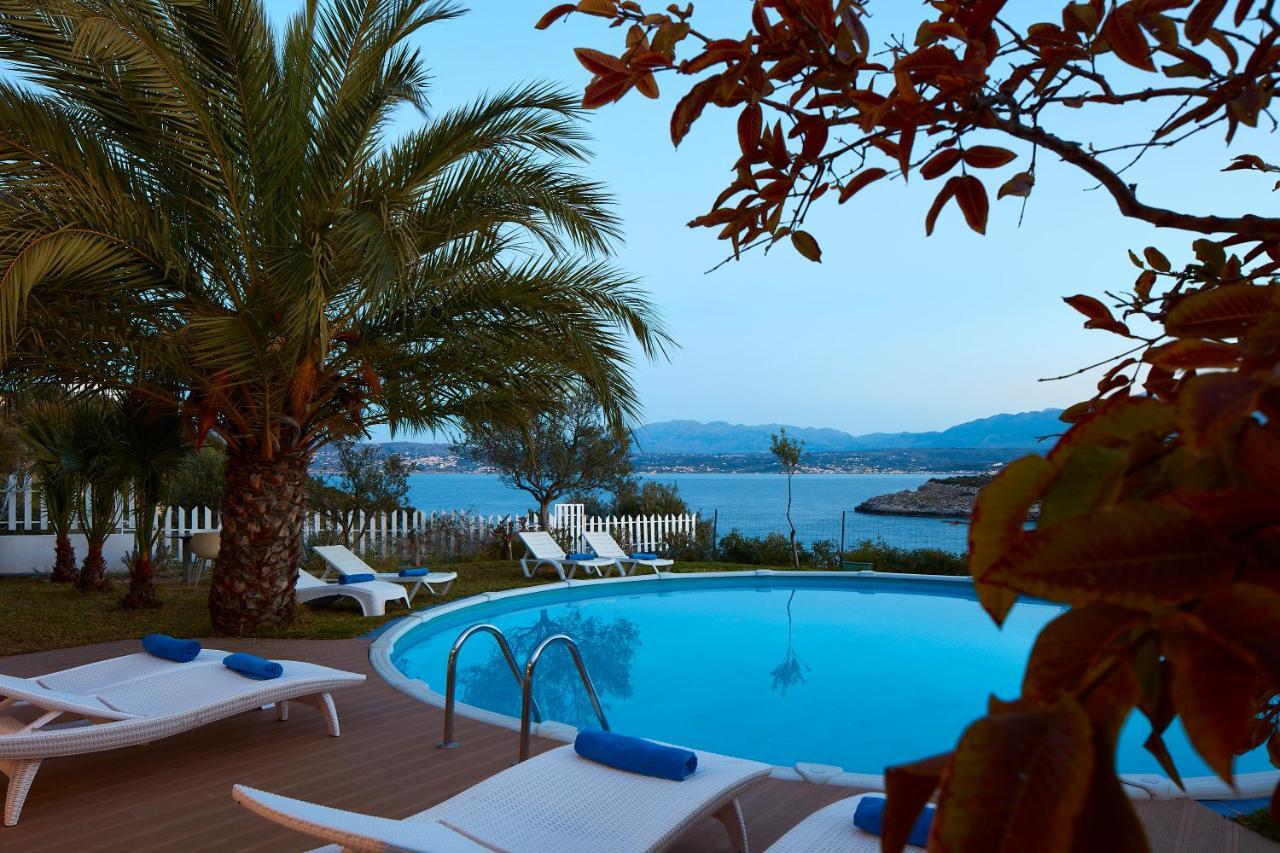 Seafront Villa Longobardi Chrissi Akti Chania Exterior foto