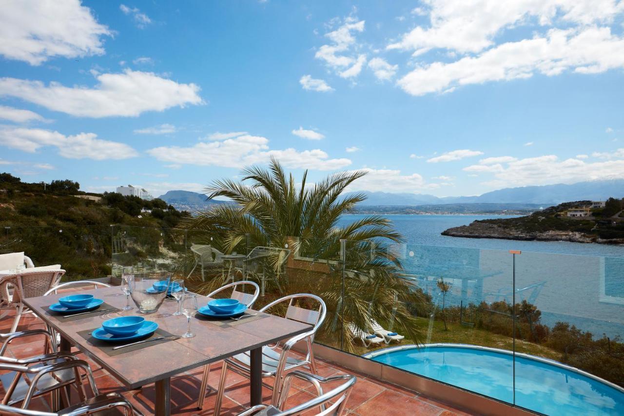 Seafront Villa Longobardi Chrissi Akti Chania Exterior foto